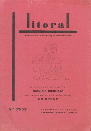 REVISTA LITORAL Nº 51-52. HOMENAJE AL POETA DIONISIO RIDRUEJO