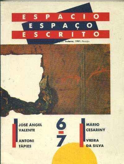 ESPACIO ESCRITO nº 6 y 7 (INVIERNO 1991)