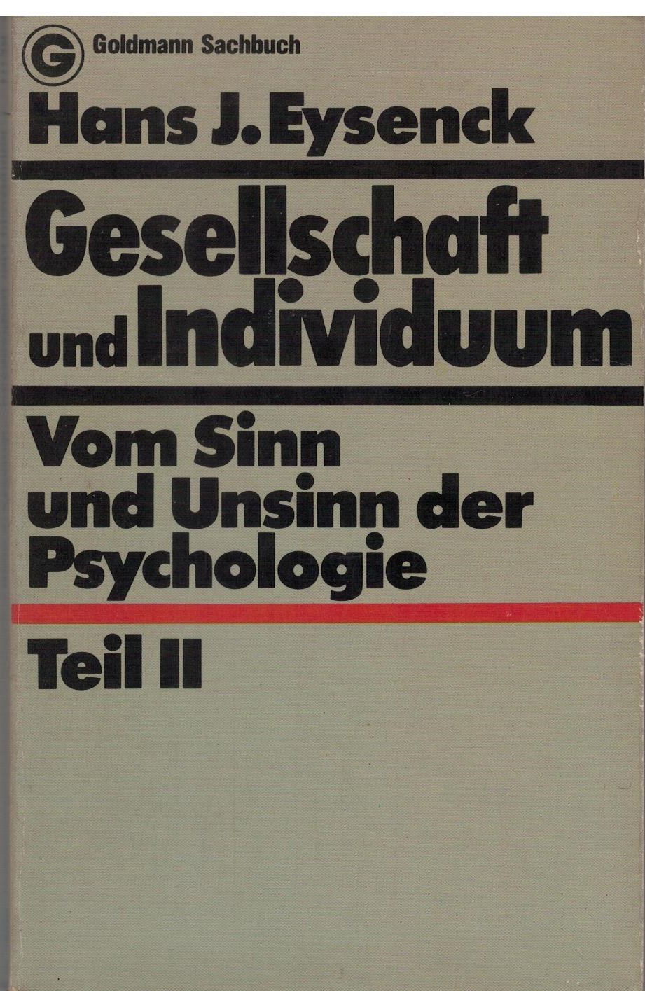 GESELLSCHAFT UND INDIVIDUUM (TOMO II)