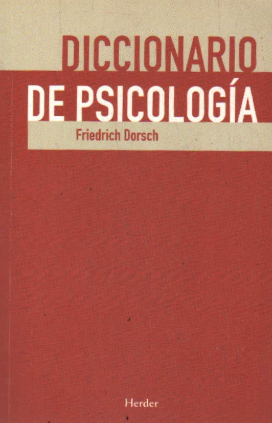 DICCIONARIO DE PSICOLOGÍA