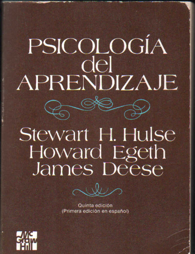 PSICOLOGÍA DEL APRENDIZAJE