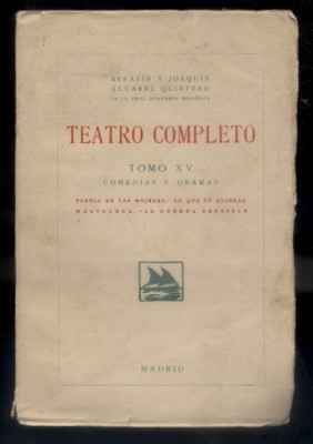 TEATRO COMPLETO. TOMO XV. COMEDIAS Y DRAMAS.