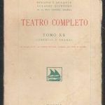 TEATRO COMPLETO - TOMO XX - COMEDIAS Y DRAMAS