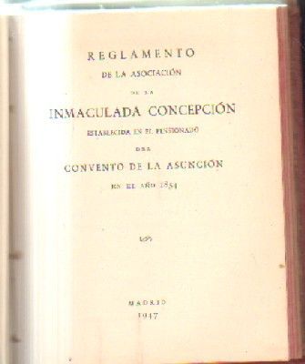 REGLAMENTO DE LA ASOCIACION.INMACULADA CONCEPCIO.