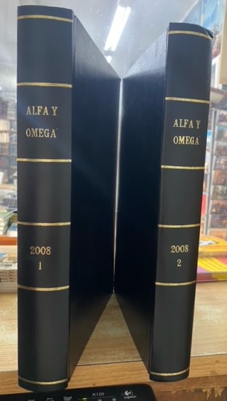 ALFA Y OMEGA. SEMANARIO DE INFORMACION RELIGIOSA. AÑO 2008, DEL Nº 574 AL Nº 622 (2 TOMOS)