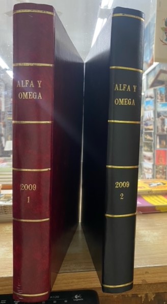 ALFA Y OMEGA. SEMANARIO DE INFORMACION RELIGIOSA. AÑO 2009, DEL Nº 623 AL Nº 670 (2 TOMOS)