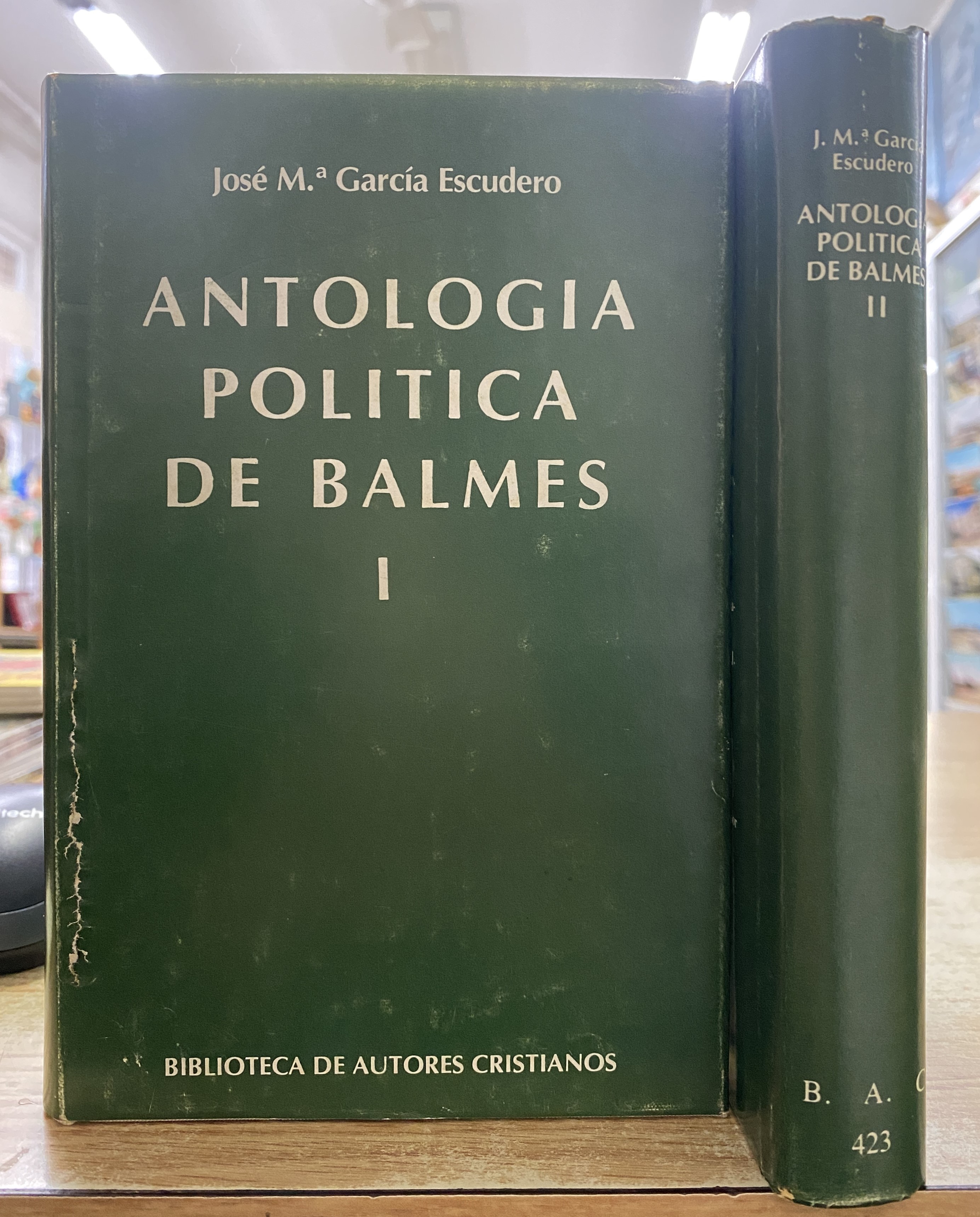 ANTOLOGÍA POLITICA DE BALMES (2 TOMOS)