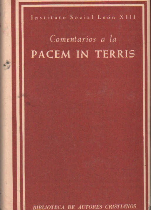 COMENTARIOS A LA PACEM IN TERRIS