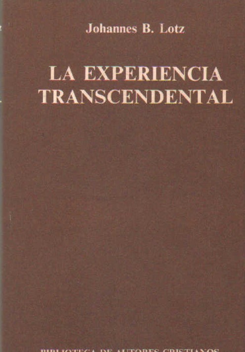 LA EXPERIENCIA TRASCENDENTAL