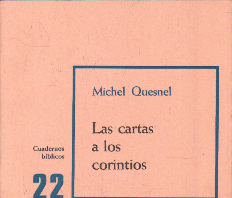 CUADERNOS BÍBLICOS 22: LAS CARTAS A LOS CORINTIOS