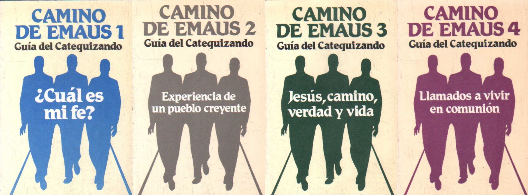 CAMINO DE EMAUS. GUÍA DEL CATEQUIZANDO, 1,2, 3 Y 4 (4 TOMOS)