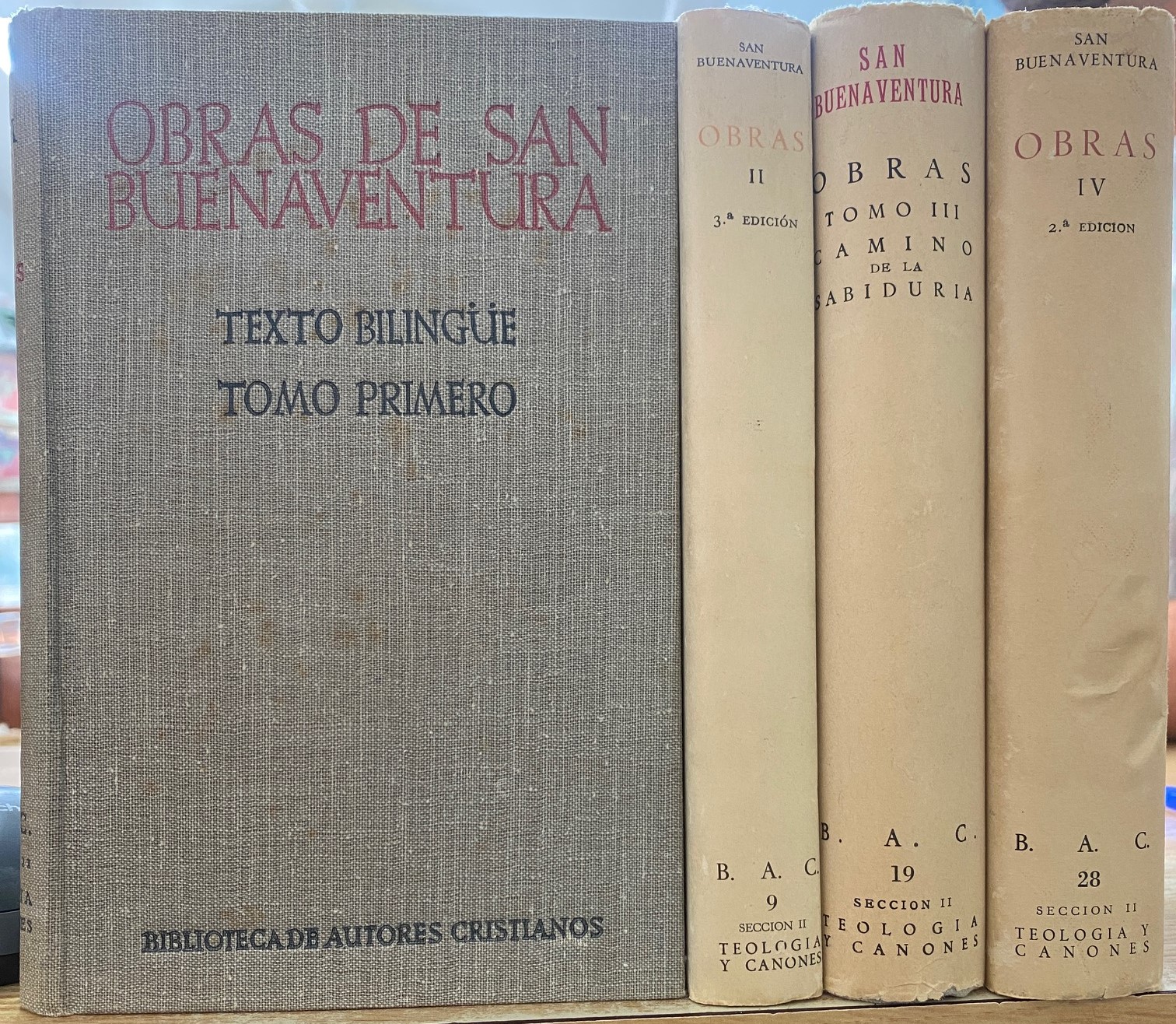 OBRAS DE SAN BUENAVENTURA (4 TOMOS)