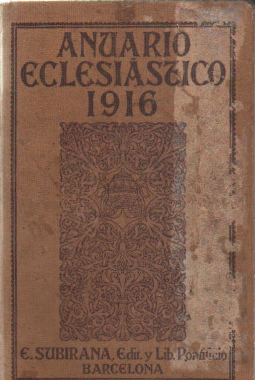 ANUARIO ECLESIÁSTICO 1916
