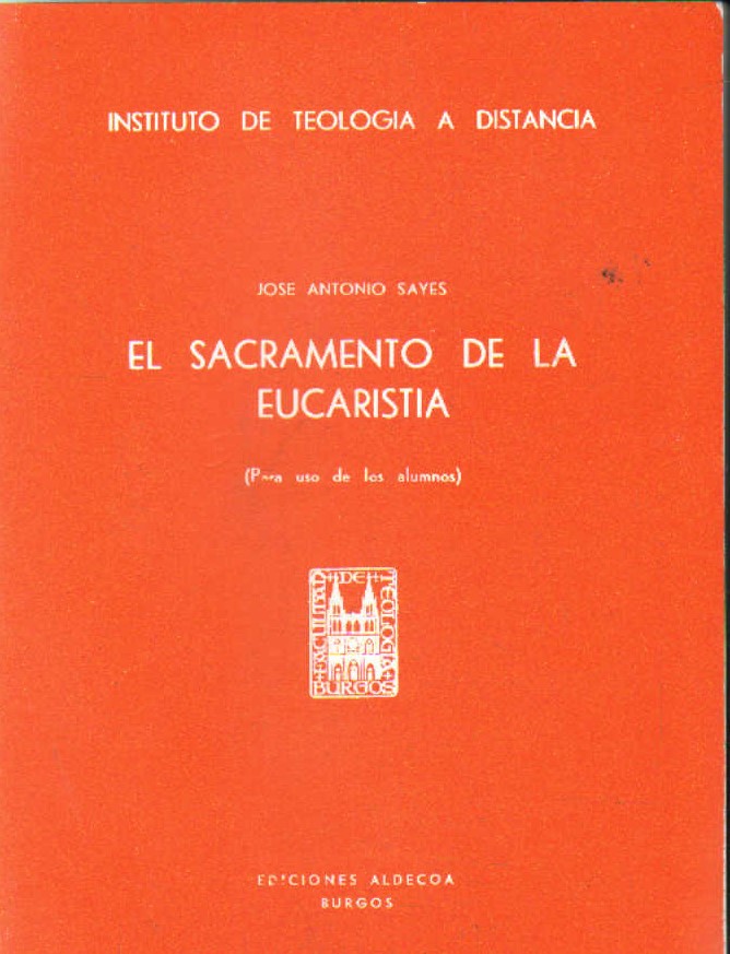 EL SACRAMENTO DE LA EUCARISTIA