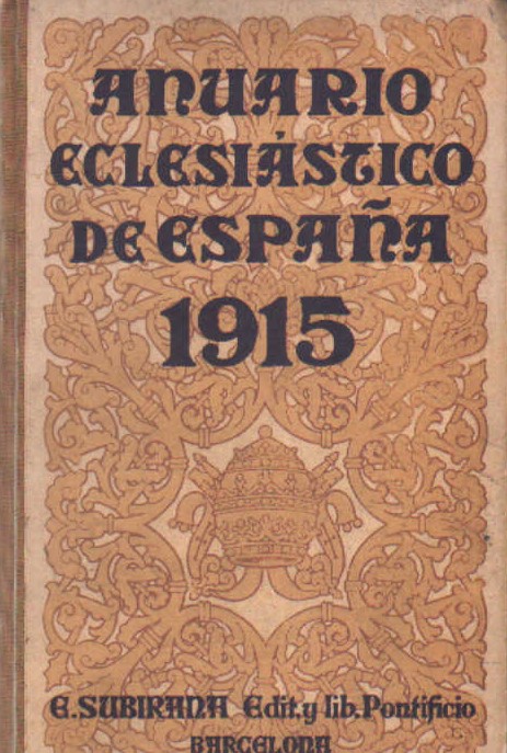 ANUARIO ECLESIÁSTICO 1915
