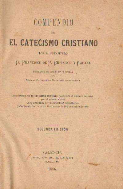 COMPENDIO DE EL CATECISMO CRISTIANO