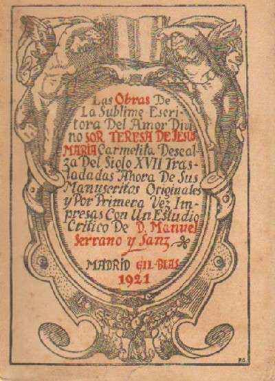 OBRAS DE SOR TERESA DE JESUS MARIA