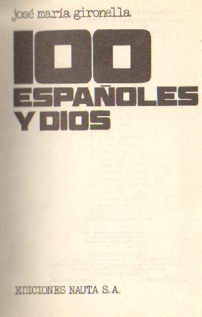 100 ESPAÑOLES Y DIOS