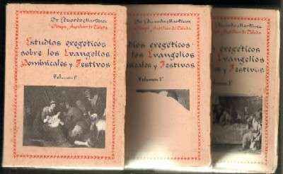 ESTUDIOS EXEGETICOS SOBRE LOS EVANGELIOS DOMINICALES Y FESTIVOS (3 TOMOS)