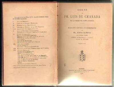 OBRAS DE FRAY LUIS DE GRANADA. TOMO VII