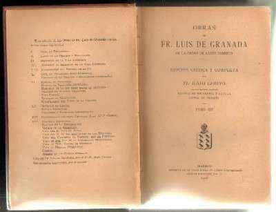 OBRAS DE FRAY LUIS DE GRANADA. TOMO XIV