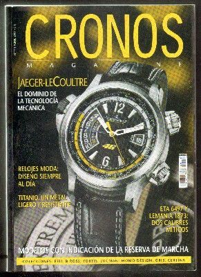 REVISTA CRONOS MAGAZINE. Nº 111 - ABRIL 2007.