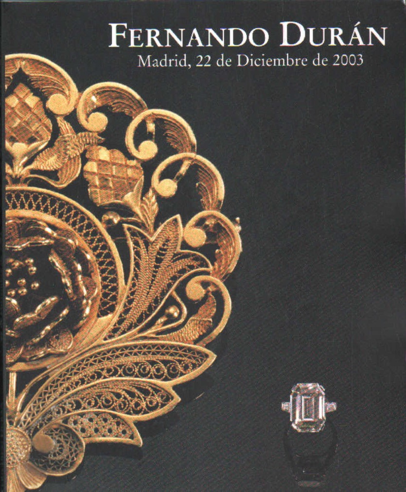 FERNANDO DURÁN JOYAS Y RELOJES SUB. 250, DICIEMBRE 2003
