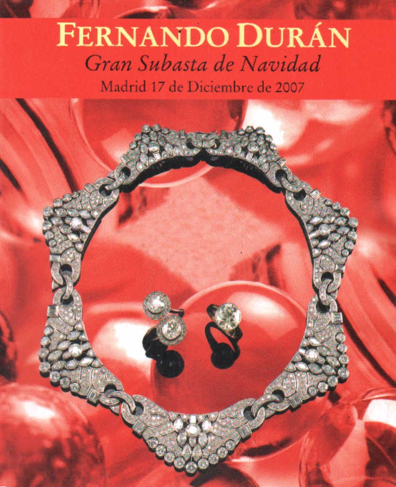 FERNANDO DURÁN JOYAS Y RELOJES SUB. 316, DICIEMBRE 2007