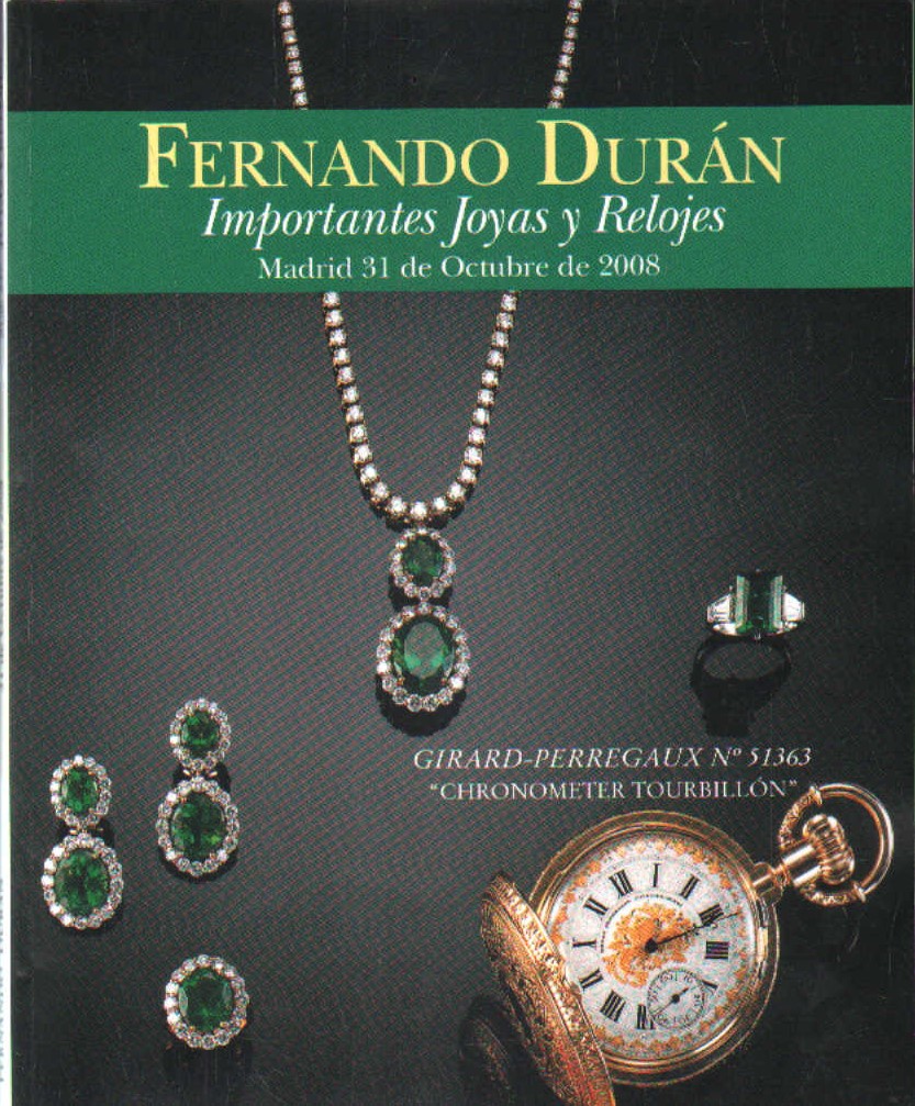 FERNANDO DURÁN JOYAS Y RELOJES SUB. 327, OCTUBRE 2008