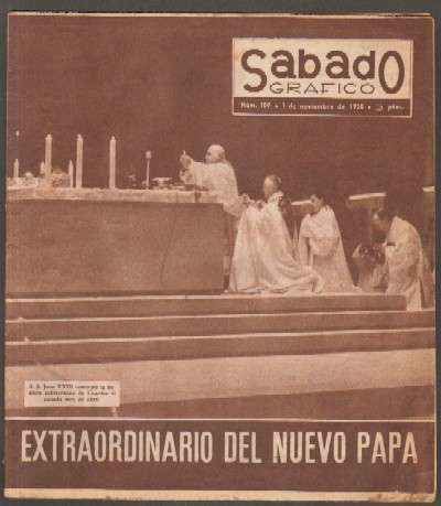 SABADO GRAFICO Nº109: EXTRAORDINARIO DEL NUEVO PAPA