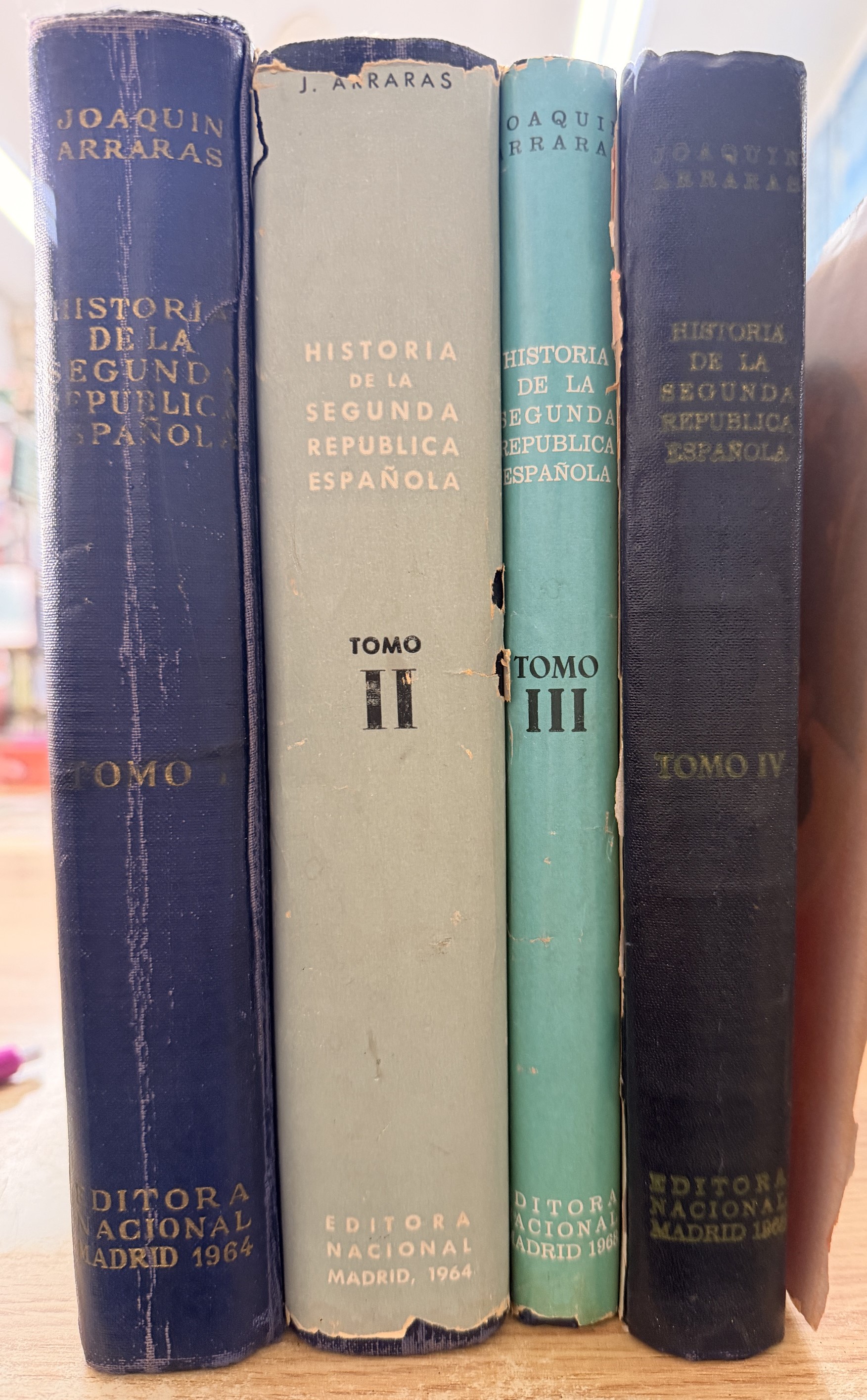 HISTORIA DE LA SEGUNDA REPUBLICA ESPAÑOLA (4 TOMOS)