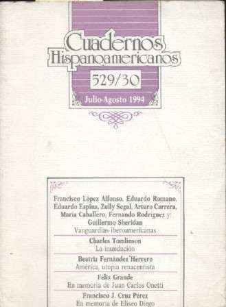 CUADERNOS HISPANOAMERICANOS. Nº 529-30. JULIO- AGOSTO 1994