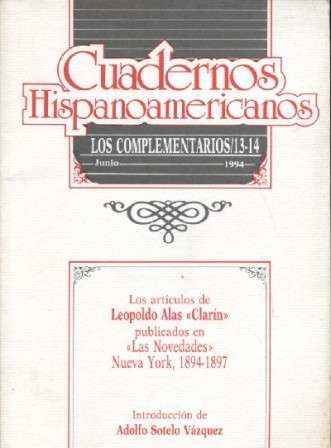 CUADERNOS HISPANOAMERICANOS. LOS COMPLEMENTARIOS 13-14. JUNIO 1994.