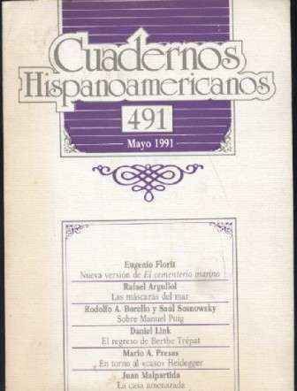 CUADERNOS HISPANOAMERICANOS. MAYO 1991. Nº 491