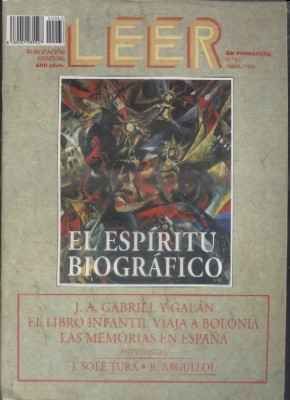 REVISTA LEER. EN PRIMAVERA. Nº 63. ABRIL 1993. PUBLICACION TRIMESTRAL.