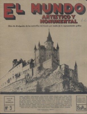 REVISTA EL MUNDO ARTISTICO Y MONUMENTAL Nº 3.
