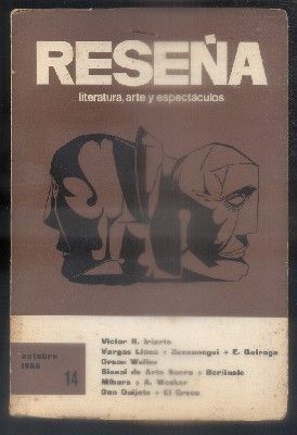 REVISTA RESEÑA. LITERATURA, ARTE Y ESPECTACULOS. OCTUBRE 1966 Nº 14.