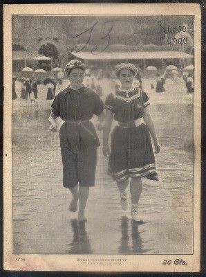 REVISTA MUNDO NUEVO Nº 766. AÑO XV. 1908. EN LAS PLAYAS DE BIARRITZ.…