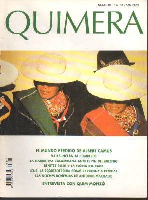 REVISTA DE LITERATURA QUIMERA. Nº 131-132. AÑO 1994.