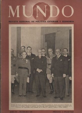 MUNDO - REVISTA SEMANAL DE POLITICA EXTERIOR Y ECONOMIA Nº 139.