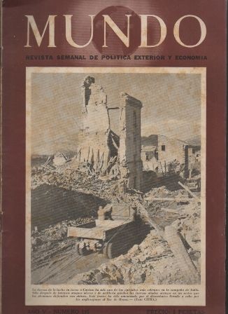 MUNDO - REVISTA SEMANAL DE POLITICA EXTERIOR Y ECONOMIA Nº 185.