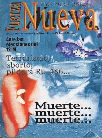 REVISTA FUERZA NUEVA. Nº 1225 DEL 2 AL 18 DE MARZO DE 2000.