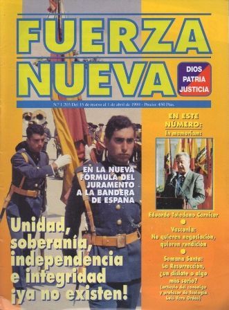REVISTA FUERZA NUEVA. Nº 1203 DEL 15 DE MARZO AL 1 DE ABRIL DE 1999.