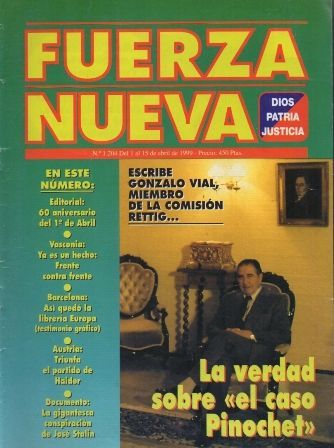 REVISTA FUERZA NUEVA. Nº 1204 DEL 1 AL 15 DE ABRIL DE 1999.