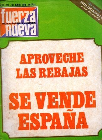REVISTA FUERZA NUEVA. Nº 651 - 30 DE JUNIO DE 1979.