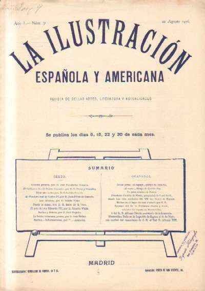LA ILUSTRACION ESPAÑOLA Y AMERICANA. AÑO L. Nº31