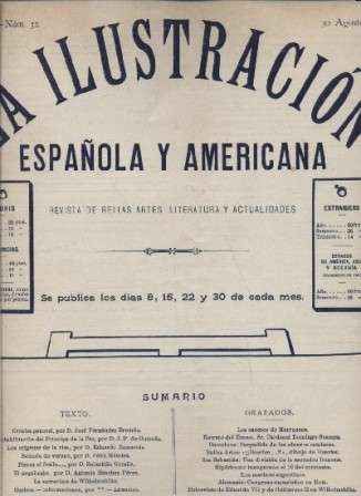 LA ILUSTRACION ESPAÑOLA Y AMERICANA. REVISTA DE BELLAS ARTES, LITERATURA Y ACTUALIDADES. 1907
