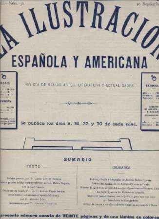 LA ILUSTRACION ESPAÑOLA Y AMERICANA. REVISTA DE BELLAS ARTES, LITERATURA Y ACTUALIDADES. 1913
