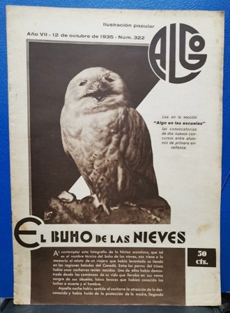 ALGO - SEMANARIO ENCICLOPEDICO AÑO VII 12 OCTUBRE 1935 Nº 322