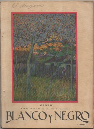 REVISTA ILUSTRADA BLANCO Y NEGRO. OTOÑO. AÑO 37 Nº 1906. NOVIEMBRE DE 1927